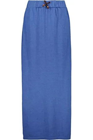 alife kickin ALIFE and Kickin LinaAK A Long Skirt – Damen Jerseyrock Knielang – Bequemer & Lässiger Freizeitrock – Perfekter Rock für Sommer & Freizeit L