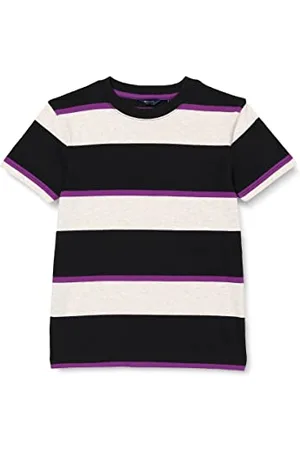GANT Jungen Relaxed Striped LOCKERES T-Shirt MIT Streifen, Black, 176