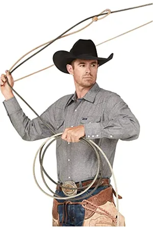 Wrangler Herren Westernhemd mit Cowboy-Schnitt, langärmlig, mit Druckknöpfen, verwaschenes Finish Hemd, , XL