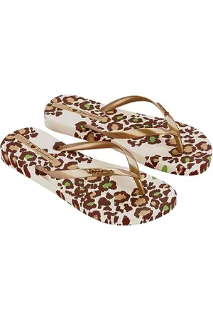 Ipanema Damen ANIMALE Print III FEM Flipflop, BEIGE/Gold, 43 EU