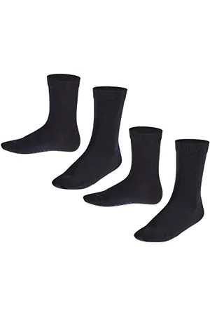 Falke Unisex Kinder Socken Happy Double Pack K So Baumwolle einfarbig 2 Paar, , 39-42