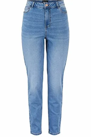 Pieces® Damen Pckesia Mom Hw ANK JNS Mb50 Noos Bc, , XS