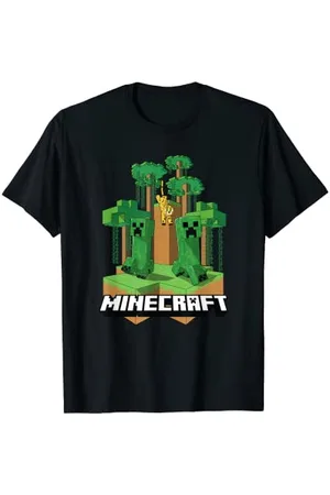 Minecraft Creeper & Jaguar Island T-Shirt