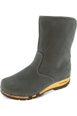 Woody Damen Ulli Clog Stiefel, Grigio, 41 EU