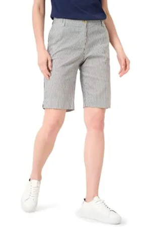 Brax Damen Style Mia B Bermuda Seersucker Stripe