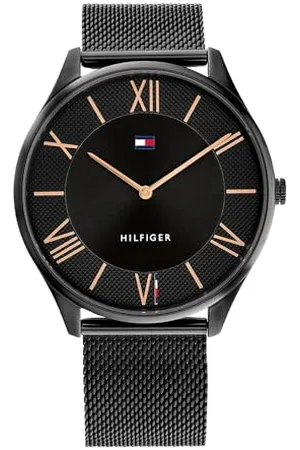 Tommy Hilfiger Analog Quarzuhr für Herren mit Edelstahl- oder Lederarmband