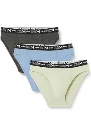 Dim Slip Baumwolle Stretch Atmungsaktiv Herren x3, Grün/Blau, L