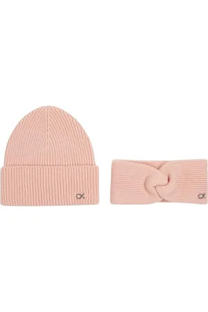 Calvin Klein CK METAL BEANIE & HEADBAND Geschenkpackung Damen, , OS