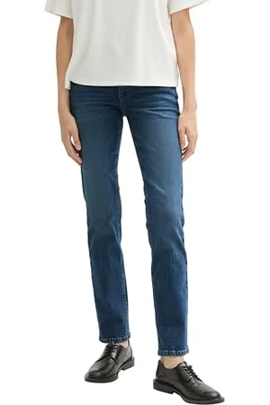 TOM TAILOR Damen Alexa Straight Jeans, , 25/32