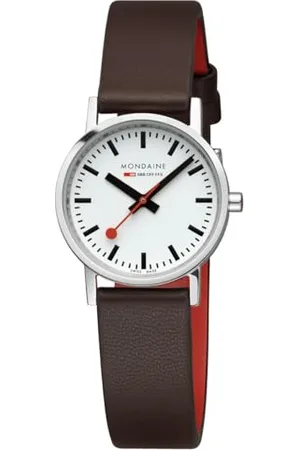 Mondaine Damen Analog Quarz Uhr mit Veganes Leder Armband A658.30323.11SBGV