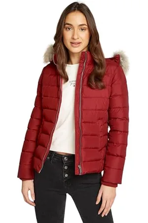 Tommy Hilfiger Damen Pufferjacke Basic Hooded Down Jacket mit Kapuze, , XXS