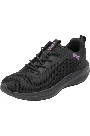 Lonsdale London Damen Bowside Sneaker, Schwarz, Schwarz, Rosa, 38 EU