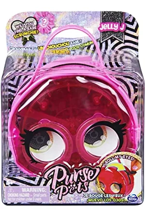 Purse Pets Micros, Jelly J Jellyfish Mini Kinder-Geldbörse mit Augenrolle, Umhängetasche, Crossbody-Börse, Zubehör, Mädchen-Geldbörse und Tween-Geschenke
