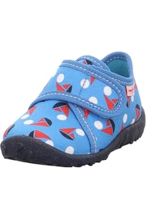 Superfit Spotty Hausschuh, Blau/Mehrfarbig 8150, 24 EU