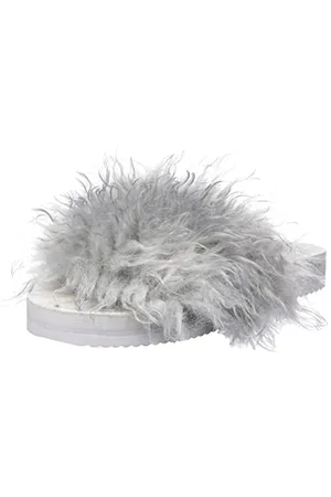 flip*flop Damen poolcurly Hausschuh, lt.Grey, 36 EU