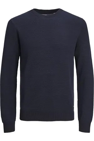 JACK & JONES Male Strickpullover Einfarbig Strickpullover