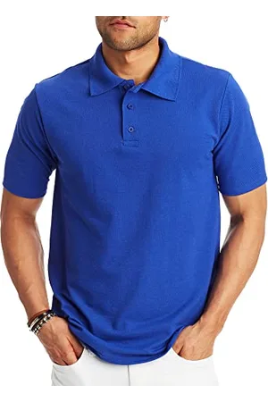 Hanes Herren Poloshirt, kurzärmelig, X-Temp mit FreshIQ, , Groß