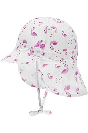 Döll Baby-Mädchen Bindemütze mit Schirm und Nackenschutz Mütze, , (Herstellergröße: 49)