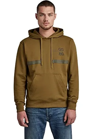 G-Star RAW Herren Back Tape Hooded Sweatshirt, , XS
