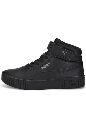 PUMA Mädchen Carina 2.0 Mid Jr Sneaker, Black Black Dark Shadow, 38.5 EU