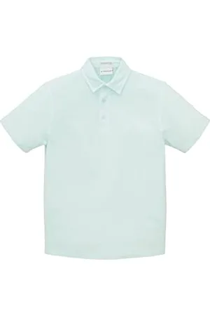 TOM TAILOR Jungen 1037257 Kinder Basic Polo Shirt, 31667-Light Aqua, 128