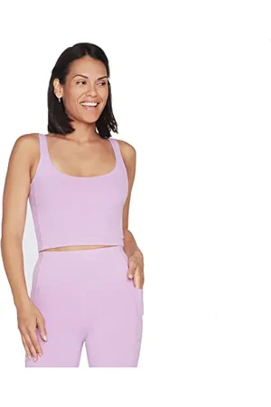 Skechers Damen GOFLEX Joy Longline Bra T-Shirt, Purple, Small Ladies