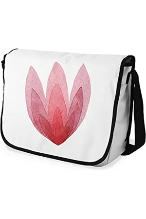 Le Jardin du Lin Digital Bedruckte Messenger Schultaschen mit Schwarzem Riemen für Mädchen und Jungen, Zurück zur Schule, Kuriertaschen für Schüler, Umhängetaschen, Größe: 29x36 Cm