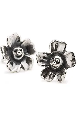 Trollbeads Original Ohrstecker Sterlingsilber 952er Paar (TAGEA-00107 Blumenfreude Ohrstecker)