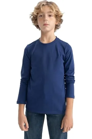 DeFacto Jungen Langarmshirt - Modische Langarmshirts T-Shirts und Longsleeve für Kinder - Stilvolle Jungen Langarmshirts