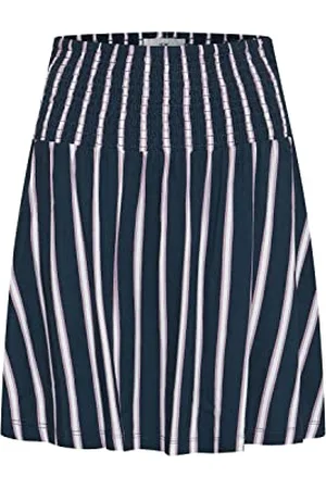 Ichi IHLISA SK7 Damen Rock kurzer Rock Minirock mit Allover-Print Regular-Fit, Größe:XL, Farbe: