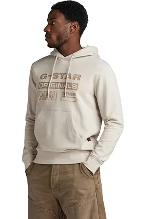 G-Star RAW Herren Distressed Originals Hooded Sweatshirt, , S