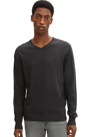 TOM TAILOR Herren 1012820 Basic Strickpullover Mit V-Ausschnitt, , M EU