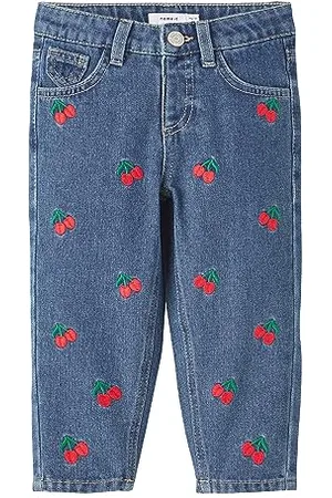 NAME IT Mädchen NMFBELLA MOM Jeans 1250-TE NOOS Jeanshose, , 92