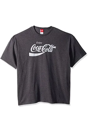Coca-Cola Herren T-Shirt Eighties Coke Kurzarm - Grau - 3X-Groß