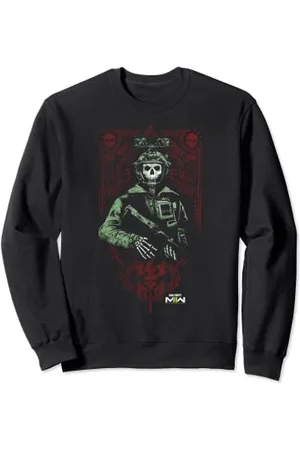 Call of Duty : Modern Warfare 2 Ghost Playing Card Portrait Sweatshirt