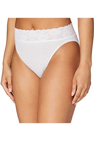 Calida Iconics Jazzpant Damen, aus 100% Baumwolle, Spitze am Beinausschnitt