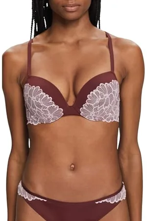 ESPRIT Damen Big Flower Lace Rcs Clas.push Push Up BH, , 75C EU