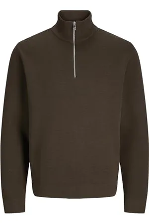 JACK & JONES Herren JPRBLAMILANO Stitch Knit Half Zip SN Strickpullover, ,L