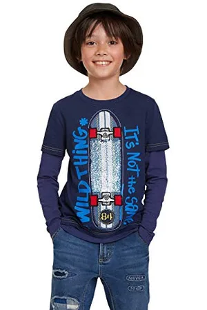 Desigual Jungen T-Shirt OMAR Langarmshirt, , 104 (Herstellergröße: 3/4)