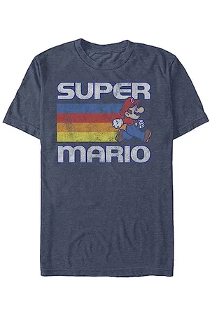 Nintendo Herren Super Mario Running Retro Stripe T-Shirt, , L