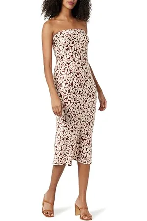 THE DROP Danica Strapless Midi Dress Kleider, , 3XL Große Größen