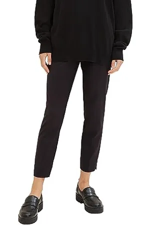 TOM TAILOR Damen Mia Slim Chino Hose, deep black, 42/28
