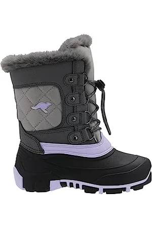 KangaROOS Kanga-Bean Care Schneestiefel, Steel Grey/Lavender, 32 EU