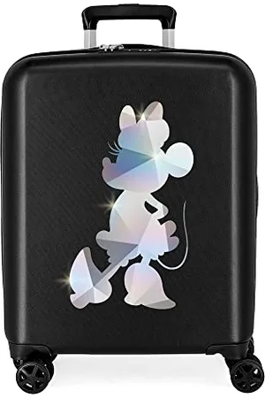 Disney 100 Special Shine Mickey Silver Kabinenkoffer, Schwarz, 40 x 55 x 20 cm, starres ABS, integriertes TSA-Schloss, 38,4 l, 2,82 kg, 4 Doppelrollen, Handgepäck