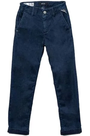 Replay Jungen Hose Stretch Denim, Blau (Medium Blue 009), 8 Jahre