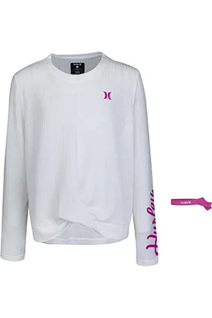 Hurley Mädchen Hrlg Boxy Long Sleeve Top T-Shirt, , 8 Años