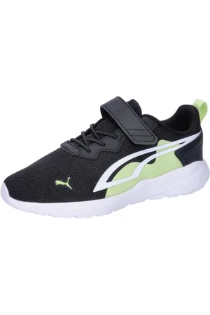 PUMA Jungen Unisex Kinder All-Day Active AC+ PS Sneaker, Black White-Cool Cucumber, 29 EU