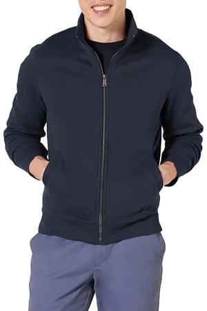 Amazon Herren Fleece-Jacke mit durchgehendem Reißverschluss, , S