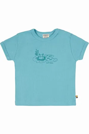 loud + proud T-Shirt Derby Rib mit Druck, GOTS Zertifiziert