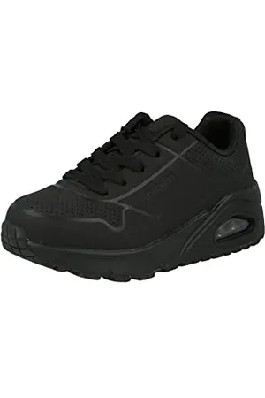 Skechers UNO Stand ON AIR Sneaker, Black Synthetic & Trim, 33 EU